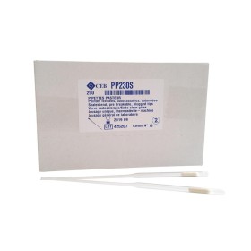 Pipette Pasteur pointe fermée cotonnée en verre sodocalcique